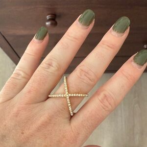 Baublebar Crystal Mason Ring (Size 6)